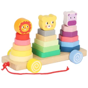 Juguete Didactico de Encaje y Arrastre Safari