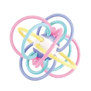 Juguete Mordedor Sensorial con Sonajero (Universe Rosa)