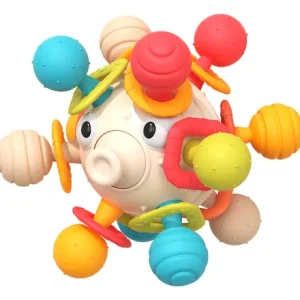 Juguete Sonaja Mordedor Sensorial (Pez Globo)