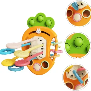 Juguete zanahoria baby Tiras de silicona sensorial 5 en 1