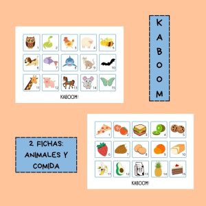 KABOOM de animales y comida