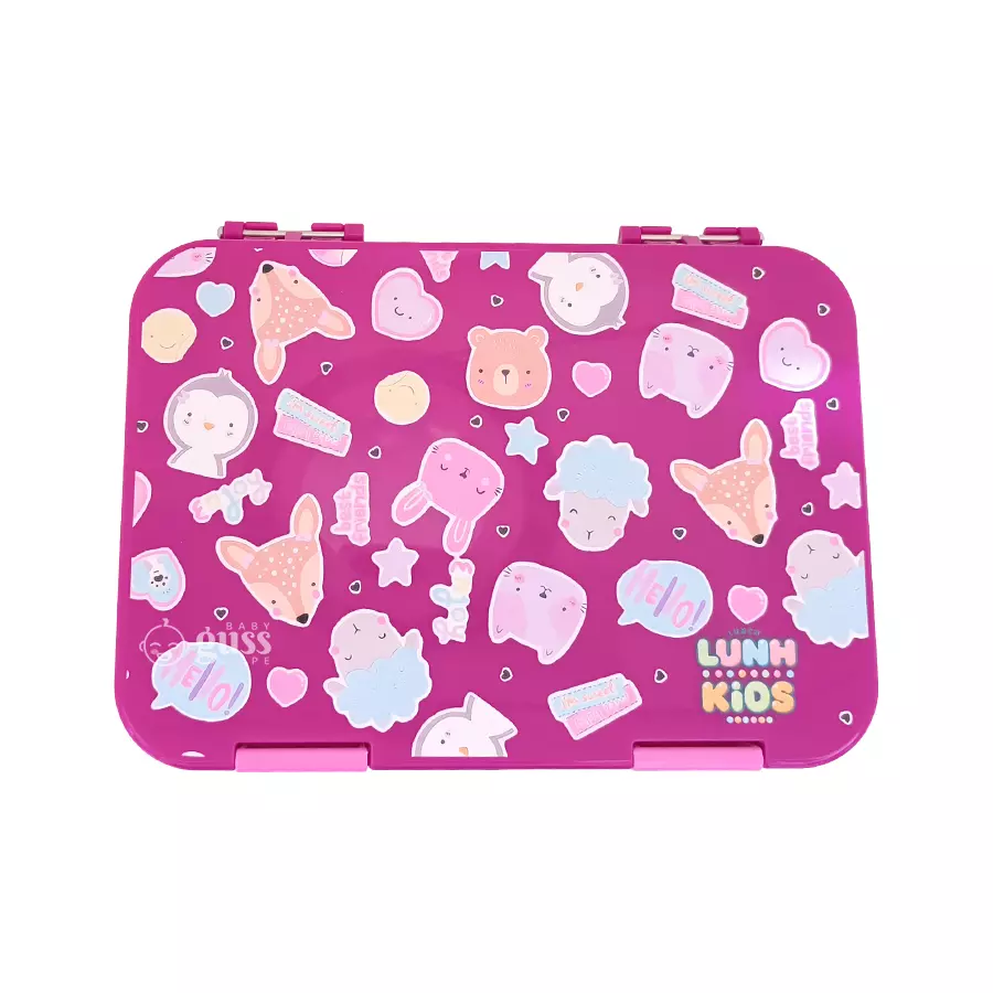 Lunch Box Tritan 6 Divisiones Kinder- Spring zoo - Imagen 3