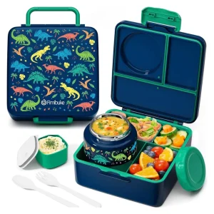 Lunch Box con Termo Fimibuke (Dino Green)