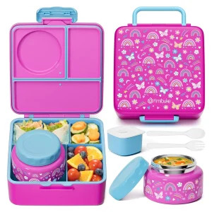 Lunch Box con Termo Fimibuke (Rainbonw Pink)