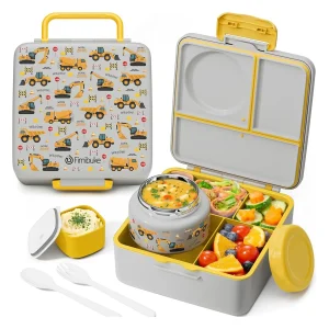 Lunch Box con Termo Fimibuke (Trucks Yellow)