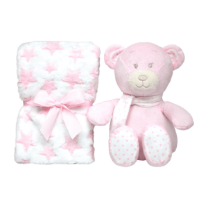 KIT OSITO MANTITA SUEÑO ROSA