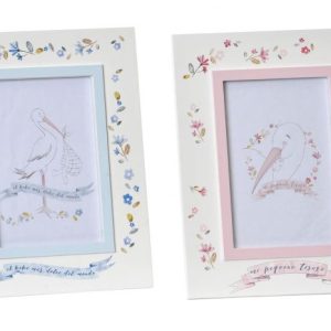 Marco foto infantil cigüeña 10×15