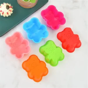 Mini Molde para Cupcake de Silicona Osito