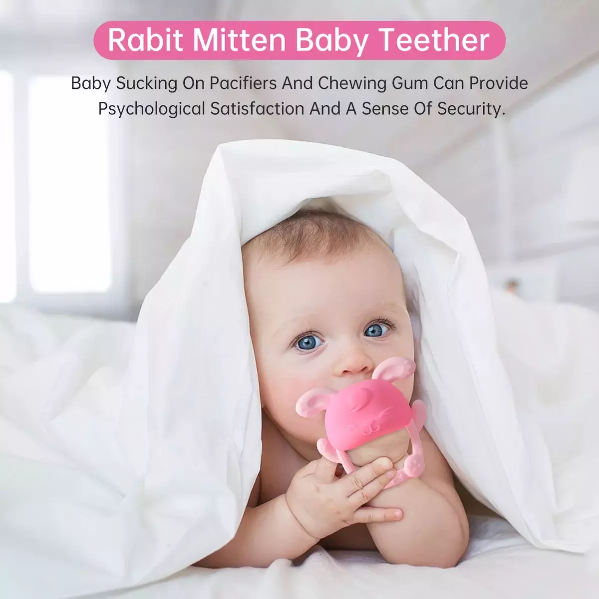 Mordedor de Silicona Guante Conejito - Imagen 4