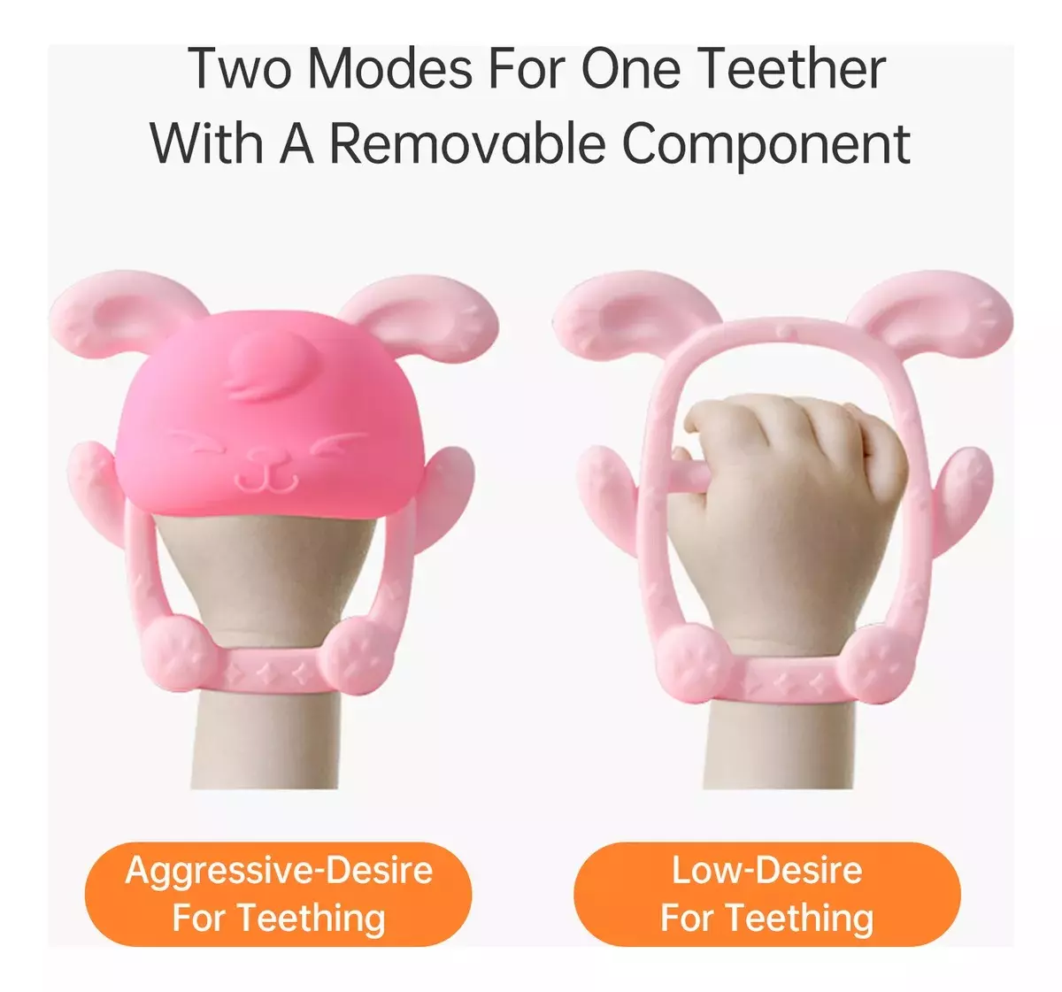 Mordedor de Silicona Guante Conejito - Imagen 3