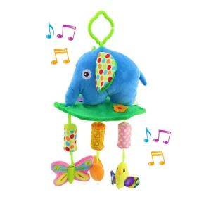 Móvil Cascabel Sensorial Elefante blue