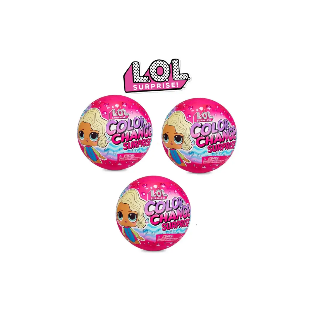 Muñeca L.O.L Surprise Pack de 3 Tot Ball Color Change – 13888