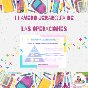 Llavero jerarquía de las operaciones