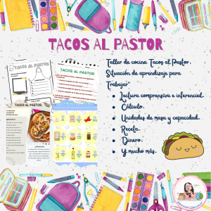 Situación de aprendizaje: Tacos al Pastor