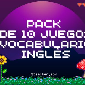 SUPER PACK JUEGOS VOCABULARIO INGLÉS