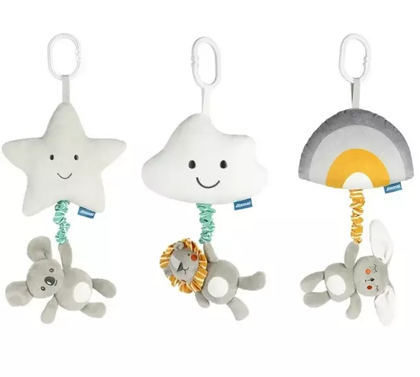 Peluche Jalapita con Melodía Baby Animal Grey