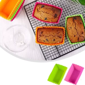 Pirotines de silicona Rectangular Set x 02