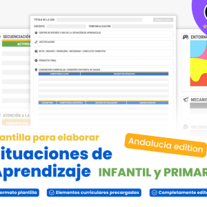 Plantilla para Situación de Aprendizaje INFANTIL y PRIMARIA (Andalucía)