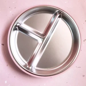 Plato de Acero Bebé Clásico (Colores)