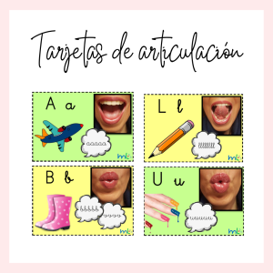 Tarjetas con articulemas