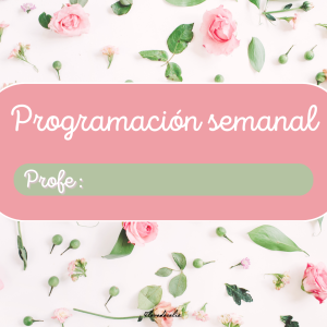 Planificador semanal «Flores silvestres»