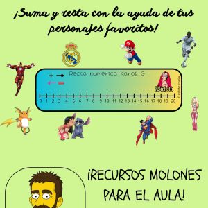 25 Rectas numéricas temáticas