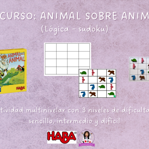Recurso juego animal sobre animal (lógica – sudoku)