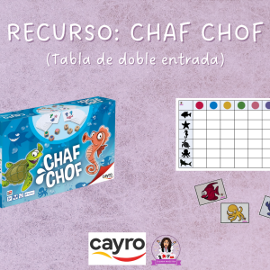 Recurso juego chaf chof (tabla de doble entrada)