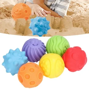 Set 6 Pelotas Sensoriales Caritas Baby Favorite