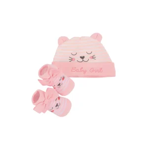 Set de Gorro y Medias Diseño para Nena