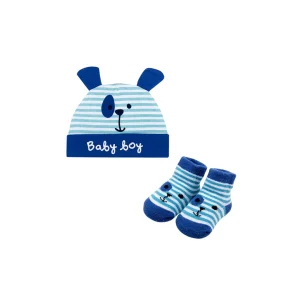 Set de Gorro y Medias Diseño para Nene