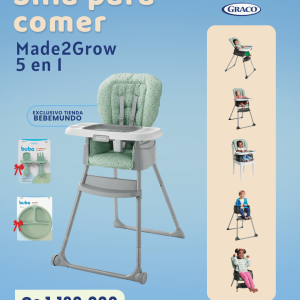 Combo Silla para Comer Made2Grow 5 en 1 Terrazo – 21301
