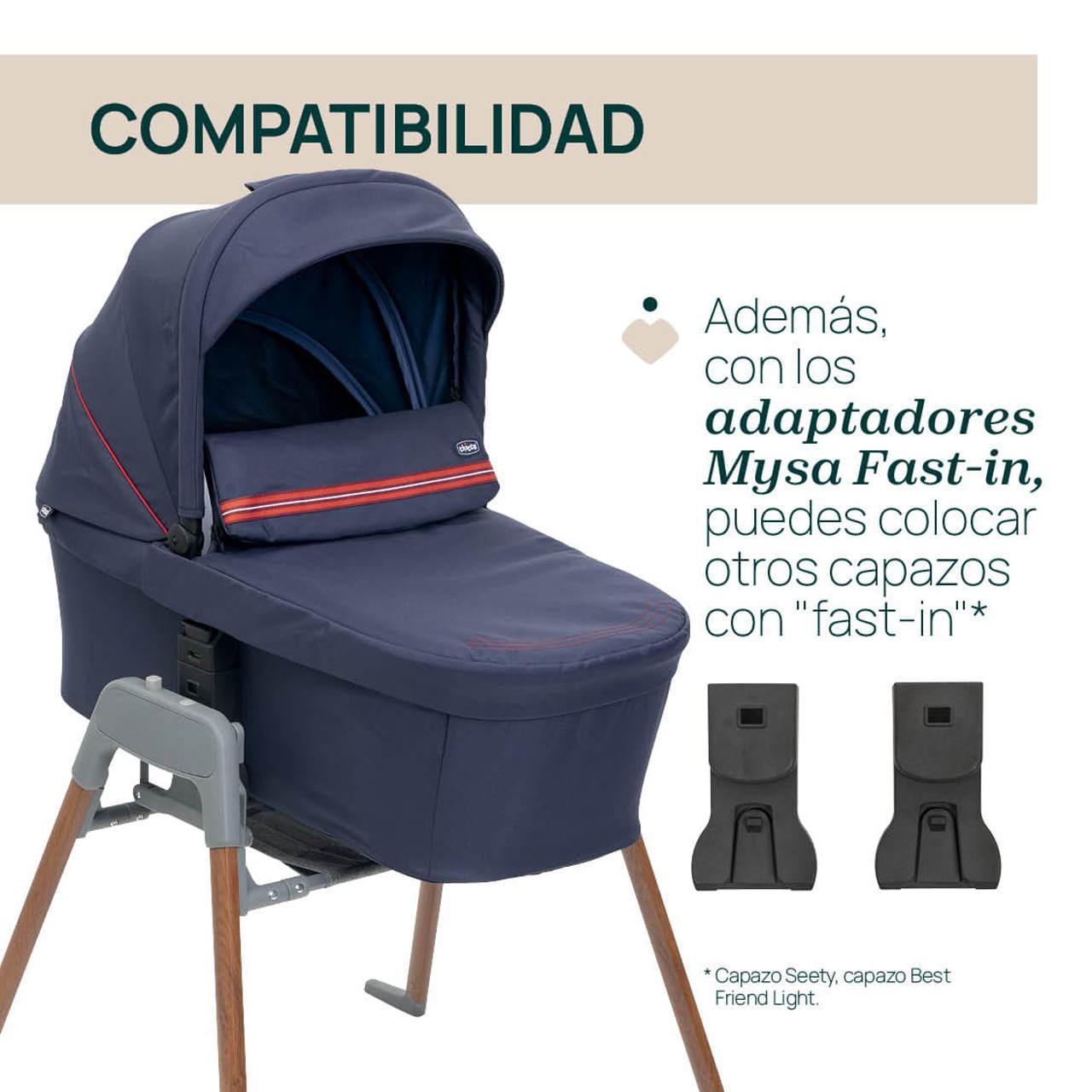 Soporte Lullaglide para capazo Chicco - Imagen 6