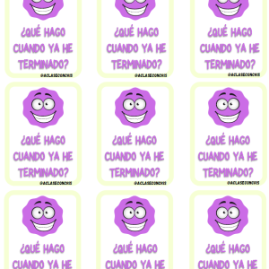 ¿QUÉ HAGO CUANDO YA HE TERMINADO