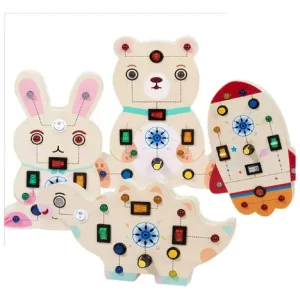 Tablero Didáctico Circuito de Luces y Botones