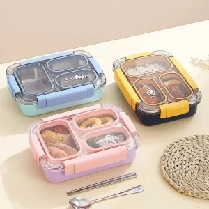 Taper Bento Acero 3 divisiones Smile