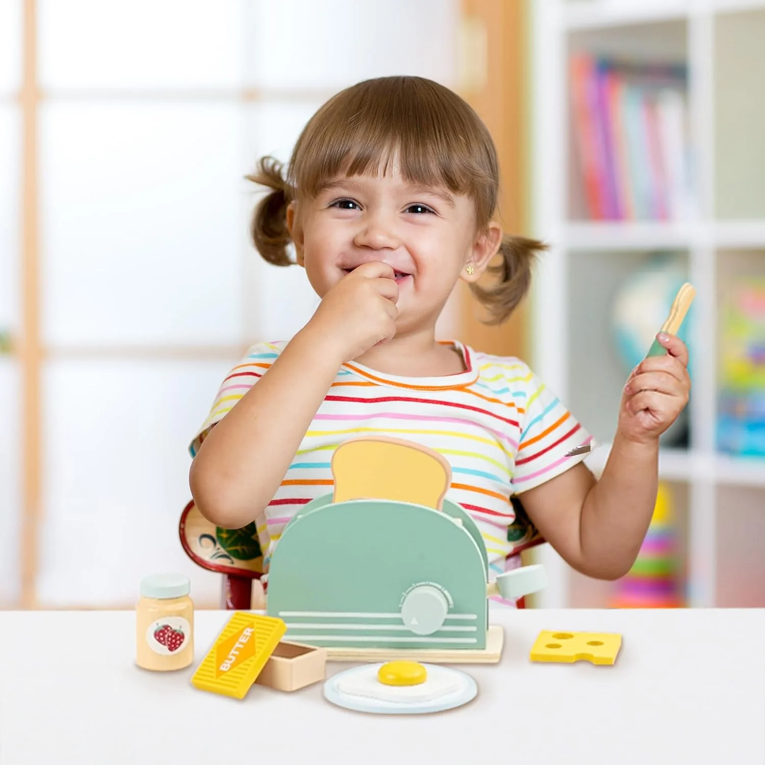 Tostadora de Madera Infantil - Imagen 2