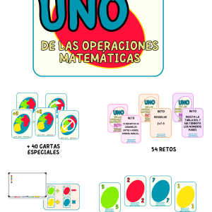 JUEGO UNO DE LAS OPERACIONES MATEMÁTICAS