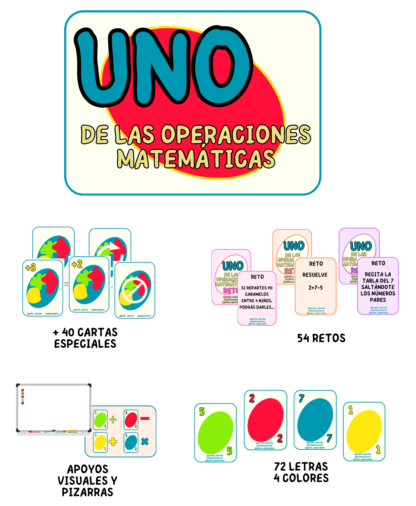 JUEGO UNO DE LAS OPERACIONES MATEMÁTICAS