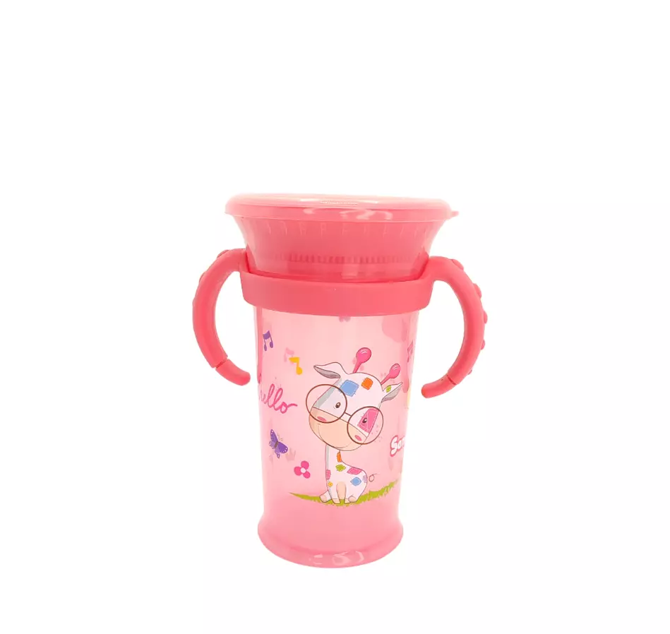 Vaso Antiderrame 360º Santolee 10 onz – Coral