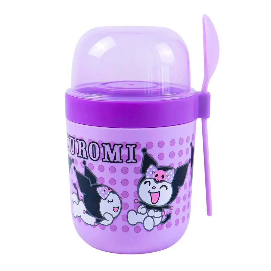 Vaso Porta Yogurt y Cereal Scool Kuromi
