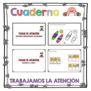 CUADERNO PARA TRABAJAR LA ATENCIÓN- 550 PÁGINAS
