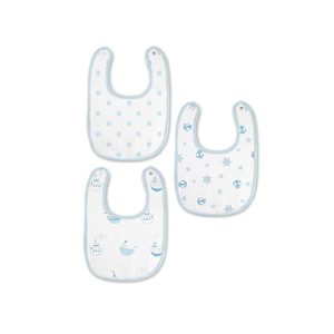 Pack 3 Baberos Muselina Azul