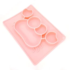 Bandeja silicona cangrejo (Rosado bebé)