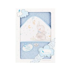 Capa de Baño Elefante Azul