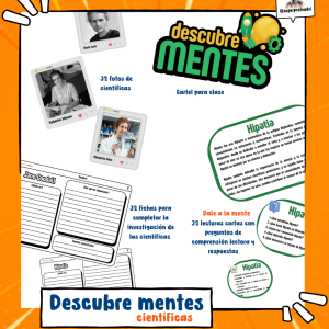 Descubre mentes: científicas
