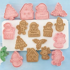 Cortador 3D Feliz Navidad Set x 08