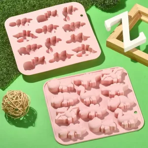 Molde de silicona para gomitas (Dino Roar)