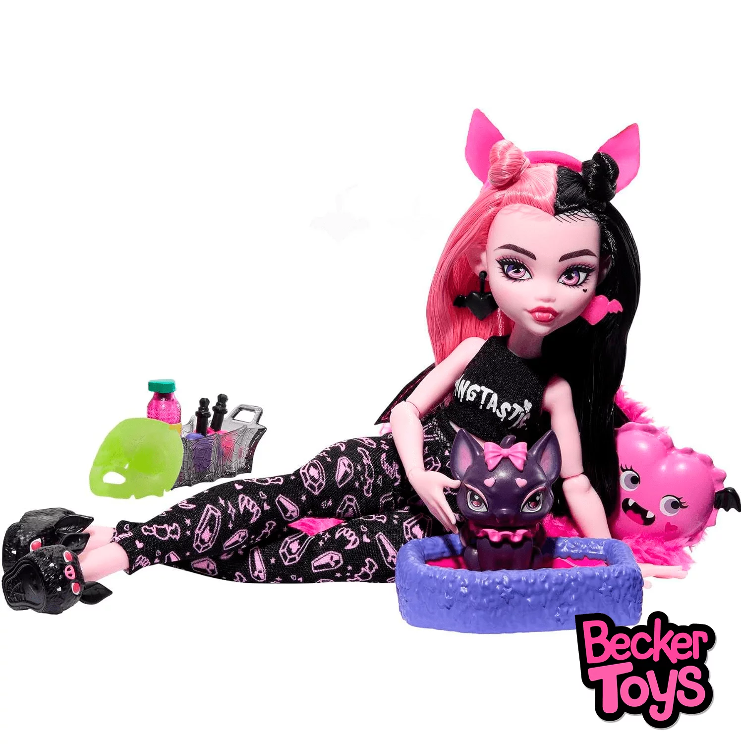 Monster High Fiesta de Pijamas Draculaura - Imagen 4