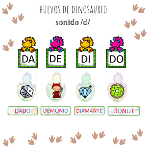 DINOSAURIOS FONEMA /D/